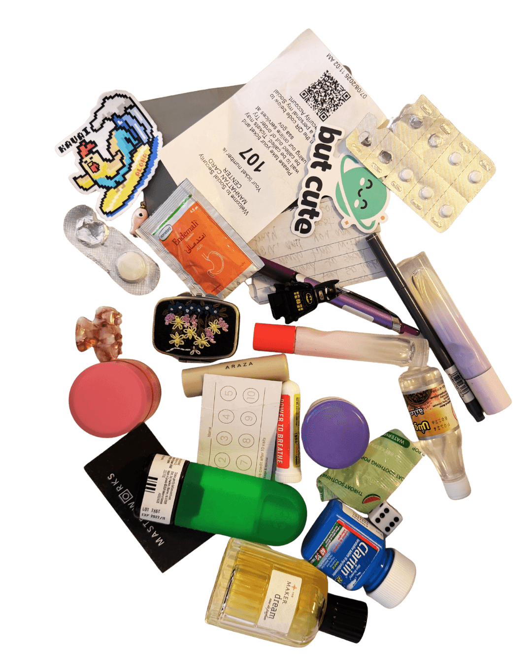 Everything I keep in my pouch